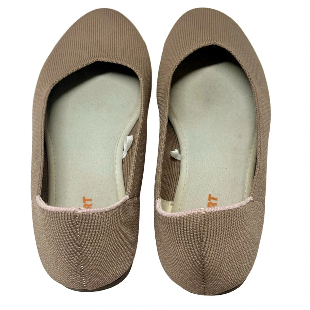 Jsport Taupe Knit Slip-On Flats Women's Size 7M